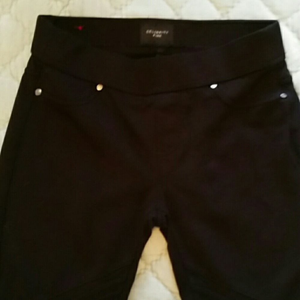 Black Skinny Bondage Jegging